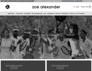 zoealexanderuk.com screenshot
