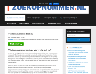zoekopnummer.nl screenshot