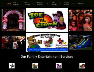 zoetheclown.com screenshot