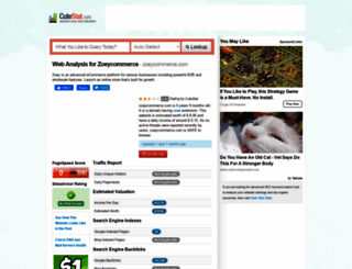 zoeycommerce.com.cutestat.com screenshot