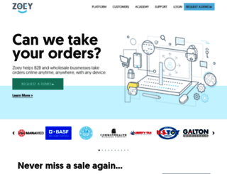 zoeycommerce.com screenshot