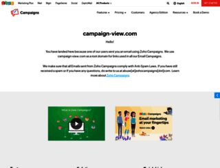 zoho.campaign-view.com screenshot