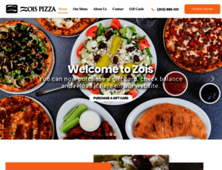 zoispizza.com screenshot