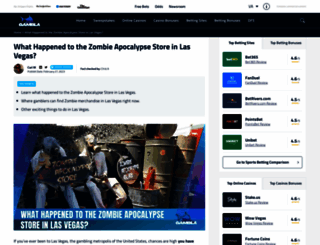 zombieapocalypsestore.com screenshot
