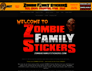 zombiefamilystickers.com screenshot