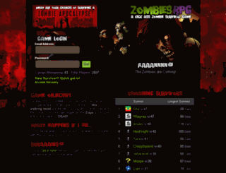 zombiesrpg.com screenshot