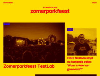 zomerparkfeest.nl screenshot