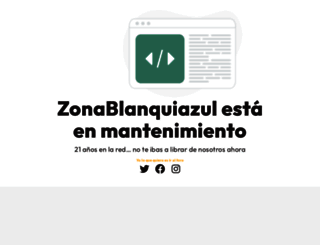 zonablanquiazul.com screenshot