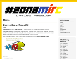 zonamirc.com screenshot