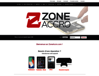 zoneaccro.com screenshot