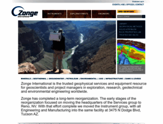 zonge.com screenshot