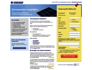 zonnepanelen-leveranciers.nl screenshot