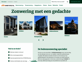 zonwering.nl screenshot