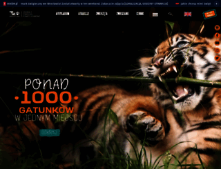 zoo.wroclaw.pl screenshot