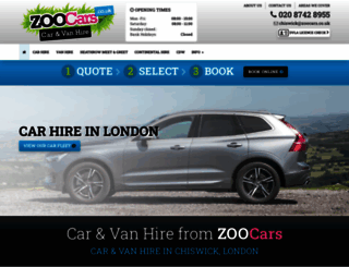 zoocars.co.uk screenshot