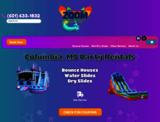 zoompartyrentals.com screenshot