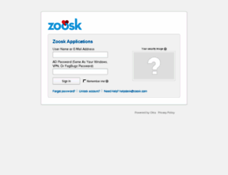 zoosk.okta.com screenshot