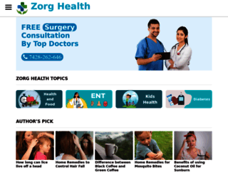 zorghealth.com screenshot