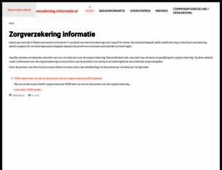 zorgverzekering-informatie.nl screenshot