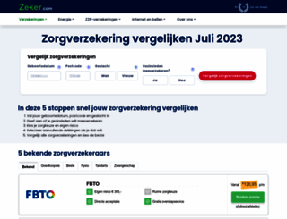 zorgverzekeringvergelijken2014.nl screenshot