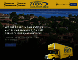 zornmovingandstorage.net screenshot