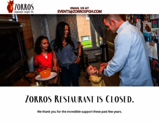 zorrosrestaurant.com screenshot