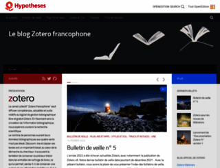 zotero.hypotheses.org screenshot