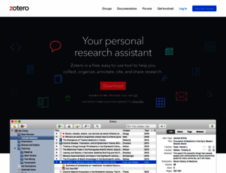 zotero.org screenshot