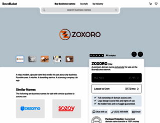 zoxoro.com screenshot