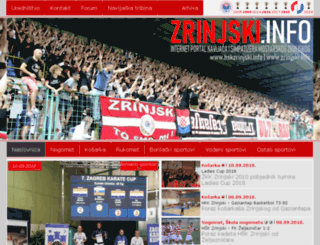 zrinjski.info screenshot
