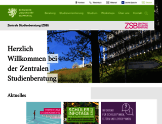zsb.uni-wuppertal.de screenshot