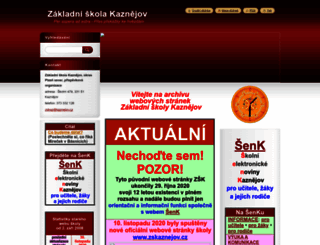 zskaznejov.webnode.cz screenshot