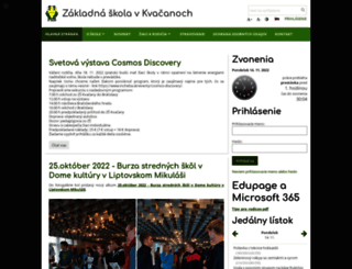 zskvacany.edupage.org screenshot