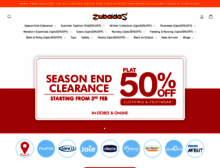 zubaidas.com screenshot
