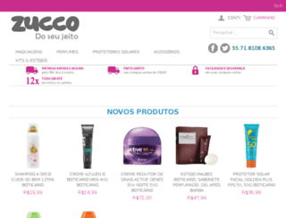 zuccoperfumes.com.br screenshot