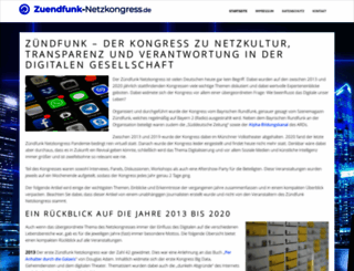 zuendfunk-netzkongress.de screenshot