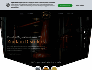 zuidam-distillers.com screenshot