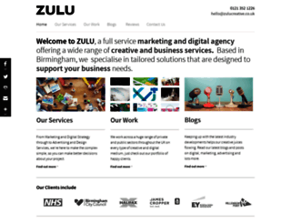 zulucreative.co.uk screenshot