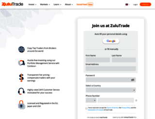 zuluto.webdare.com screenshot