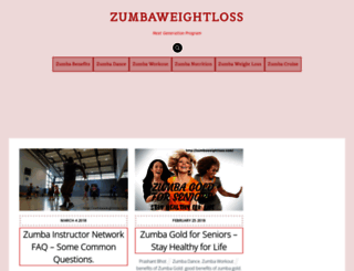 zumbaweightloss.com screenshot