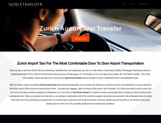 zurich-airport-taxi.nobletransfer.com screenshot