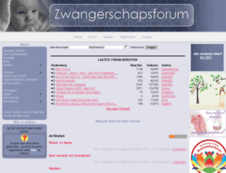 zwangerschapsforum.nl screenshot