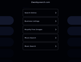 zwankysearch.com screenshot