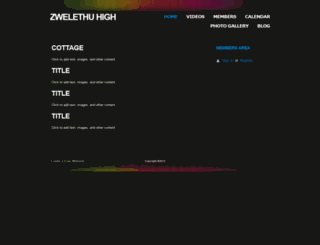 zwelethuhi.webs.com screenshot