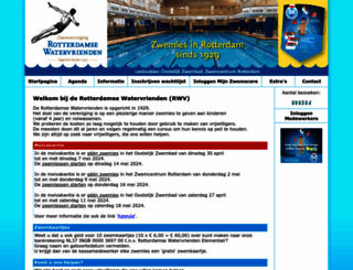 zwemles-rotterdamsewatervrienden.nl screenshot