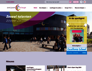 zwijsencollege.nl screenshot