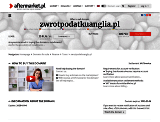 zwrotpodatkuanglia.pl screenshot