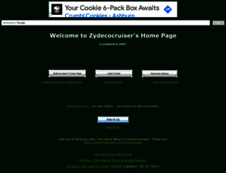zydecocruiser.com screenshot