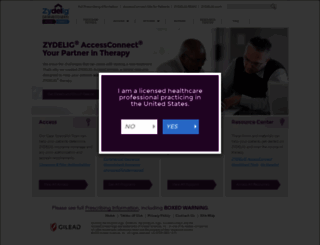 zydeligaccessconnect.com screenshot