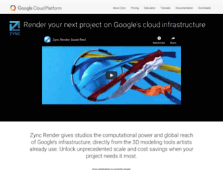 zyncrender.com screenshot
